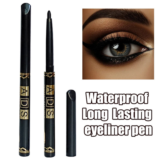 2Pcs Waterproof Black Brown Eyeliner Pencils-Smudge-Proof