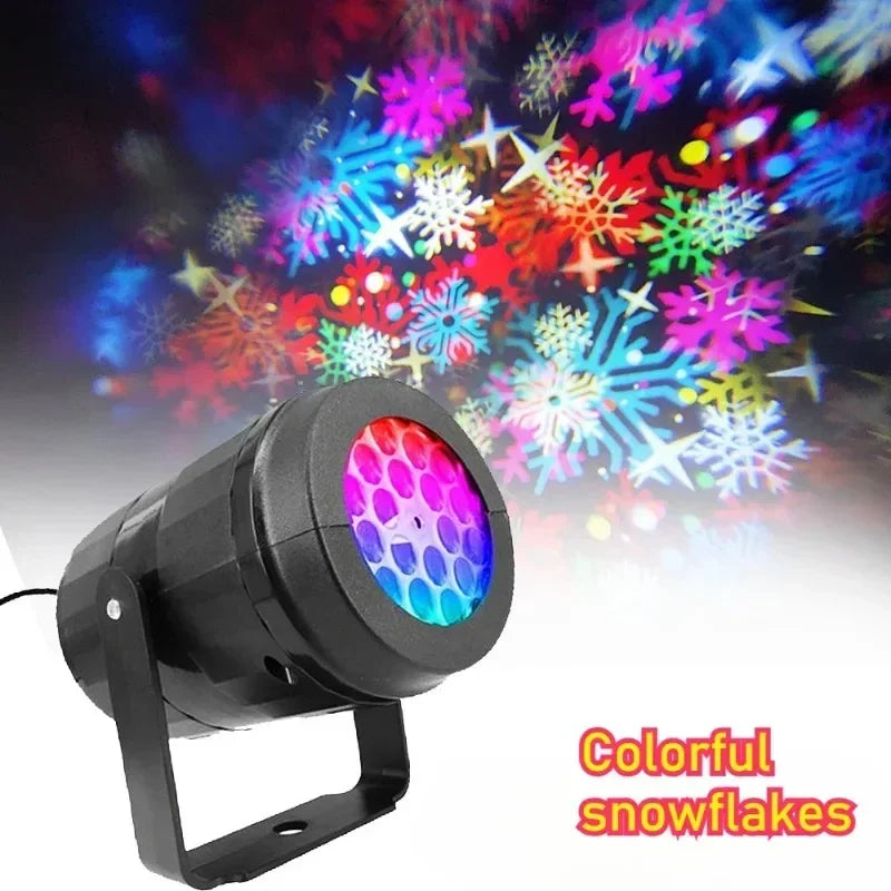 16 Patterns Christmas Projector Lights Rotatable Christmas Decoration Outdoor