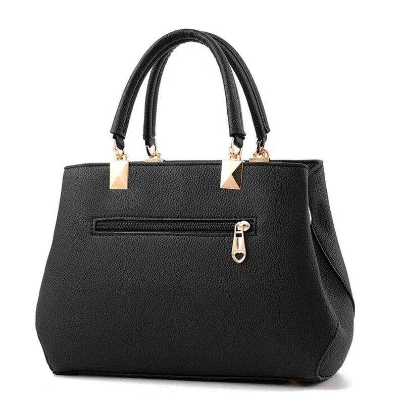 Women Messenger Bags With Flower Pendant Office Ladies Fashion Totes Pure Handbag For Female